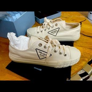 Prada gently used sneakers used only once